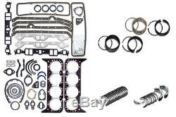 Engine Remain Rering Overhaul Kit for 1967-1985 Chevrolet SBC 350 5.7L 2 pc Seal