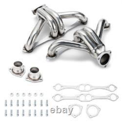 Exhaust Headers For CHEVY SBC SMALL BLOCK V8 HUGGER SHORTY STAINLESS STEEL T304
