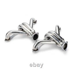 Exhaust Headers For CHEVY SBC SMALL BLOCK V8 HUGGER SHORTY STAINLESS STEEL T304
