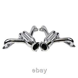 Exhaust Headers For CHEVY SBC SMALL BLOCK V8 HUGGER SHORTY STAINLESS STEEL T304