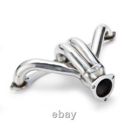 Exhaust Headers For CHEVY SBC SMALL BLOCK V8 HUGGER SHORTY STAINLESS STEEL T304