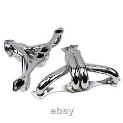 Exhaust Headers For CHEVY SBC SMALL BLOCK V8 HUGGER SHORTY STAINLESS STEEL T304