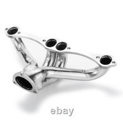 Exhaust Headers For CHEVY SBC SMALL BLOCK V8 HUGGER SHORTY STAINLESS STEEL T304