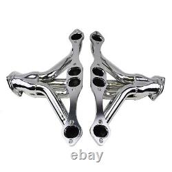 Exhaust Headers For CHEVY SBC SMALL BLOCK V8 HUGGER SHORTY STAINLESS STEEL T304