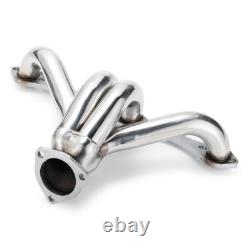 Exhaust Headers For CHEVY SBC SMALL BLOCK V8 HUGGER SHORTY STAINLESS STEEL T304
