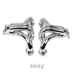 Exhaust Headers For CHEVY SBC SMALL BLOCK V8 HUGGER SHORTY STAINLESS STEEL T304