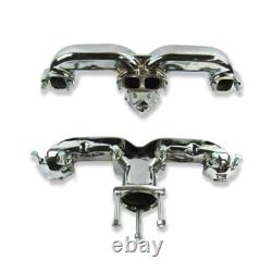 Exhaust Manifolds Ram Horn For Chevy Small Block 283 305 327 350 383 400 1955-Up