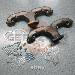 Exhaust Manifolds Rams Horn Style For Small Block Chevy SBC 283 305 327 350 400