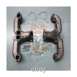 Exhaust Manifolds Rams Horn Style For Small Block Chevy SBC 283 305 327 350 L