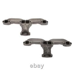 Exhaust Manifolds Rams Horn Style For Small Block Chevy SBC 283 305 327 350 L