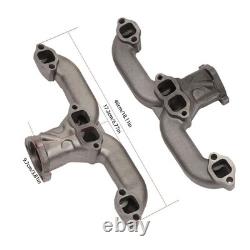 Exhaust Manifolds Rams Horn Style For Small Block Chevy SBC 283 305 327 350 L