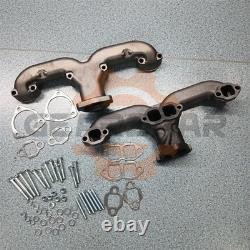 Exhaust Manifolds Rams Horn Style For Small Block Chevy SBC 283 305 327 350 L