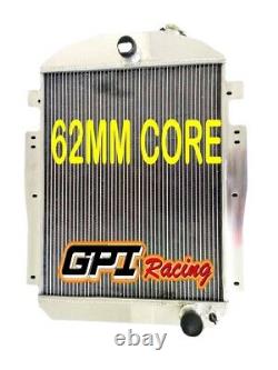 FOR Chevy GMC Pickup Truck WithSmall Block V8 1937 1938 MT Aluminum Radiator