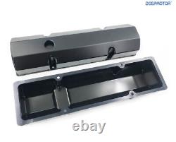 Fabricated Aluminum Valve Cover for Small Block Chevy SBC 350 400 265 283 Black