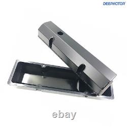 Fabricated Aluminum Valve Cover for Small Block Chevy SBC 350 400 265 283 Black