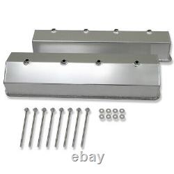 Fabricated Aluminum Valve Covers For SBC Small Block Chevy Center Bolt No Hole