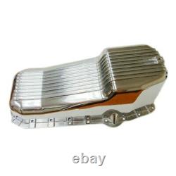 Finned Polished Aluminum Oil Pan Fit 80-85 Small Block SBC Chevy 305 327 350 5.7