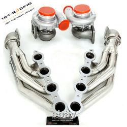 Fit LS1 LS6 LSX GM 4.8L 5.3L 5.7L T4 AR. 80/. 96 Oil Turbo+Manifold+Elbows Adapter