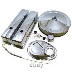 Fits 1958-86 Small Block Chevy Tall Chrome Steel Engine Dress Up Kit SBC 283-350