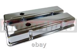 Fits 1958-86 Small Block Chevy Tall Chrome Steel Engine Dress Up Kit SBC 283-350