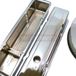 Fits 1958-86 Small Block Chevy Tall Chrome Steel Engine Dress Up Kit SBC 283-350