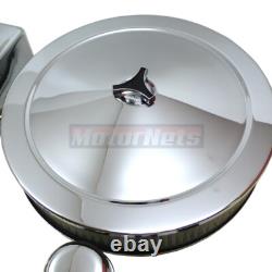 Fits 1958-86 Small Block Chevy Tall Chrome Steel Engine Dress Up Kit SBC 283-350