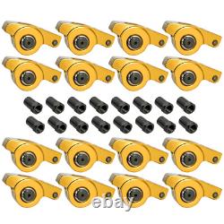 Fits Chevy Small Block 283 350 400 1.6 Ratio 3/8 Aluminum Roller Rocker Arms