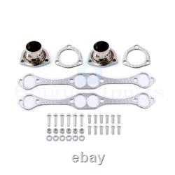 For 1935-48 Chevy Small Block 265-400 V8 Exhaust Manifold Fat Fender Well Header