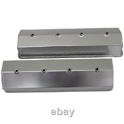 For 1987-97 Small Block Chevy 350 Fabricated Tall Valve Covers with Center Bolt