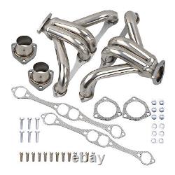For 283-400 Small Block Chevy Street Rod SBC V8 Stainless Shorty Hugger Headers