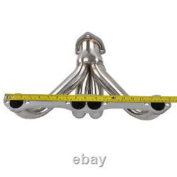 For 283-400 Small Block Chevy Street Rod SBC V8 Stainless Shorty Hugger Headers