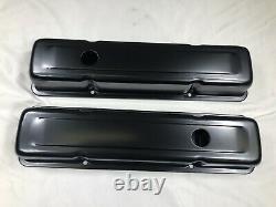 For 58-79 SBC 350 Chevy Black Engine Dress Up Kit Tall Valve Covers Air Cleaner