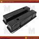 For 58-86 Chevy Small Block Tall Black Al. Recessed Valve Covers Ball Milled