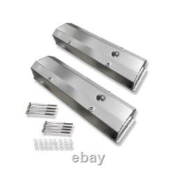 For 58-86 SBC 350 383 400 Fabricated Tall Valve Covers & 15'' Oval Air Cleaner