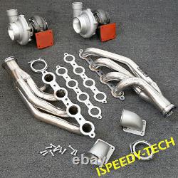 For Camaro Corvette Ls1 Ls2 Ls6 Ls7 Lsx Ls9 T66 Twin Oil Cold Turbo Kit 1200hp+