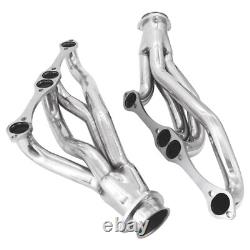 For Chevy 265-400 V8 Small Block SBC Stainless Steel Shorty Manifold Header