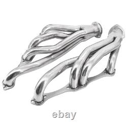 For Chevy 265-400 V8 Small Block SBC Stainless Steel Shorty Manifold Header