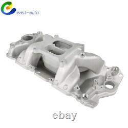 For Chevy 350 1955-1995 Small Block Aluminum Dual Plane Air Gap Intake Manifold