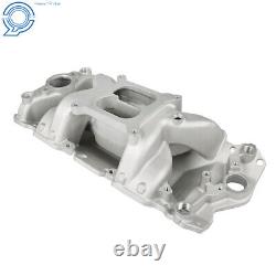 For Chevy 350 1955-1995 Small Block Aluminum Dual Plane Air Gap Intake Manifold