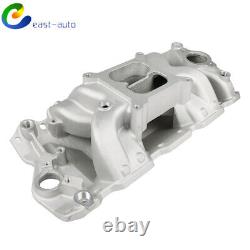 For Chevy 350 1955-1995 Small Block Aluminum Dual Plane Air Gap Intake Manifold