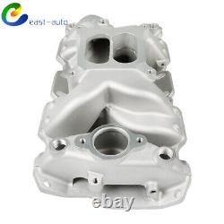 For Chevy 350 1955-1995 Small Block Aluminum Dual Plane Air Gap Intake Manifold