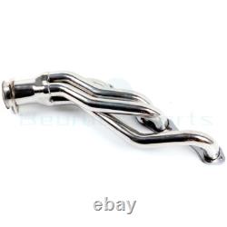 For Chevy SBC Small Block A/F/G Body 5.0 5.7L Stainless Clipster Exhaust Header