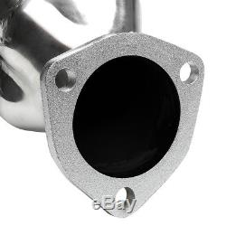 For Chevy Small Block 262-400 V8 Angle Plug Head Exhaust Manifold Hugger Header