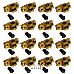 For Chevy Small Block Aluminum Self-aligning Roller Rockers Arms 1.5 Ratio 3/8