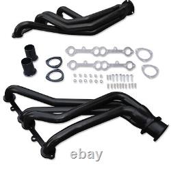 For Chevy Small Block GMC 265 350ci Blazer/Jimmy 1966-87 Headers Long Tube Black
