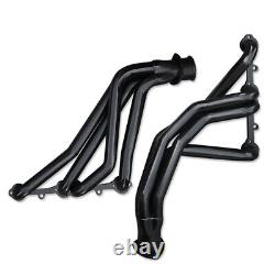 For Chevy Small Block GMC 265 350ci Blazer/Jimmy 1966-87 Headers Long Tube Black