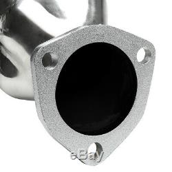For Chevy Small Block Hugger 262-400 305 Angle Plug Head Exhaust Manifold Header