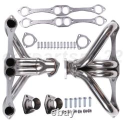 For Chevy Small Block Hugger 262-400 305 Stainless Head Exhaust Manifold Header