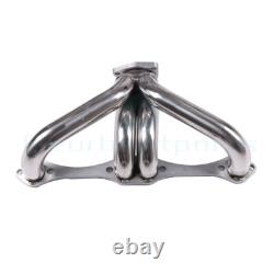 For Chevy Small Block Hugger 262-400 305 Stainless Head Exhaust Manifold Header