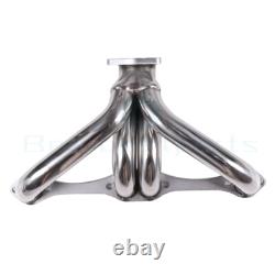 For Chevy Small Block Hugger 262-400 305 Stainless Head Exhaust Manifold Header